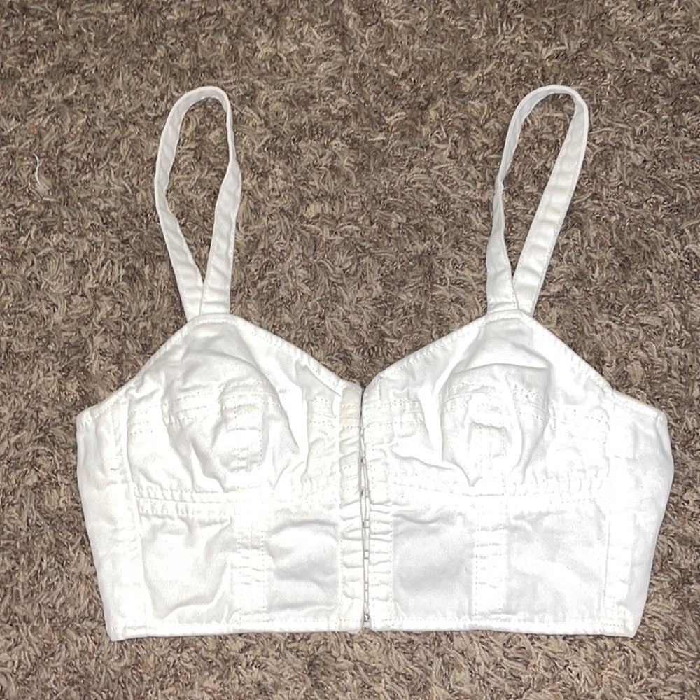 Urban Outfitters Hook and Eye Bustier Crop Top